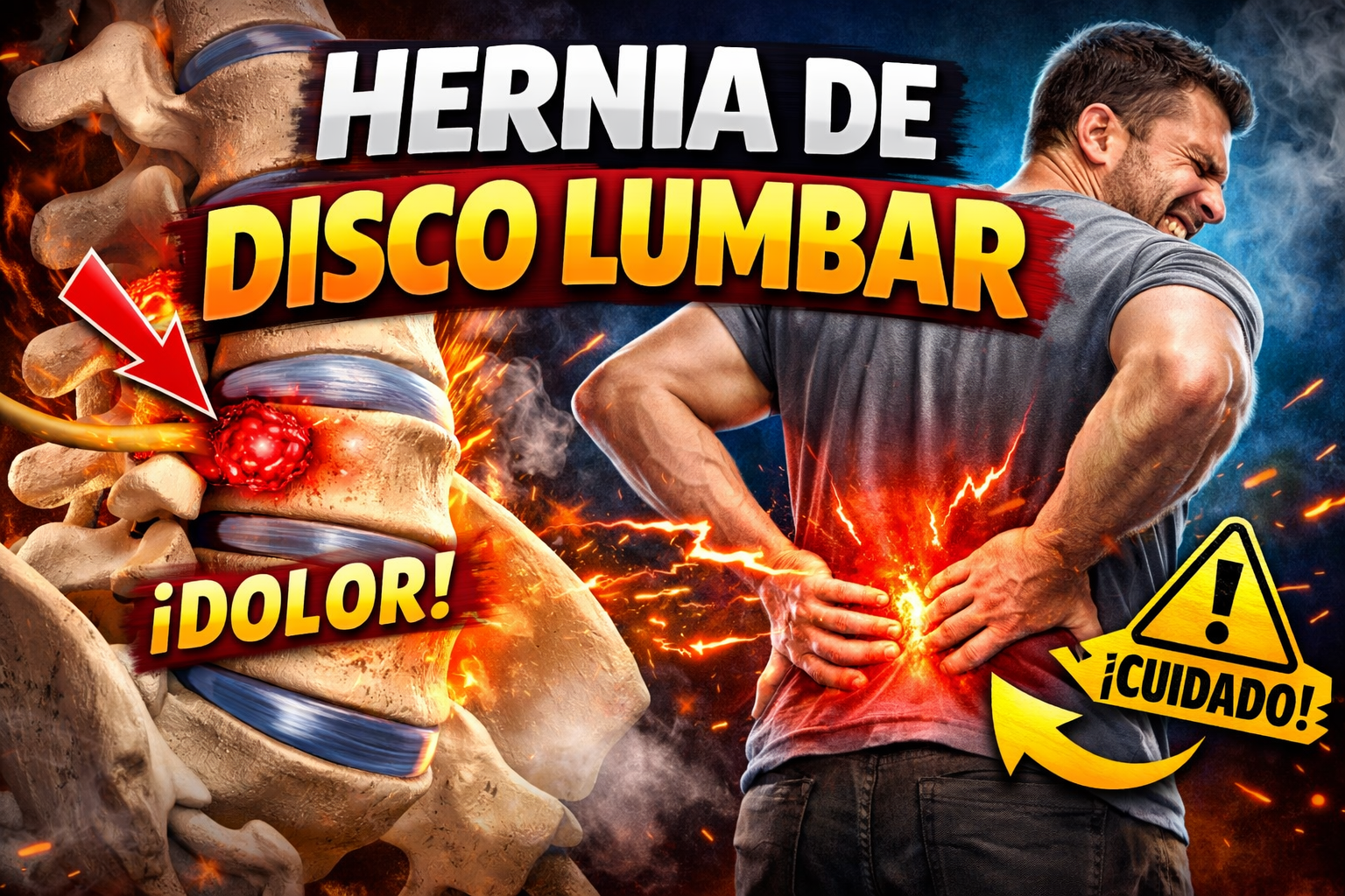 Hernia de disco lumbar — todo lo que necesitas saber