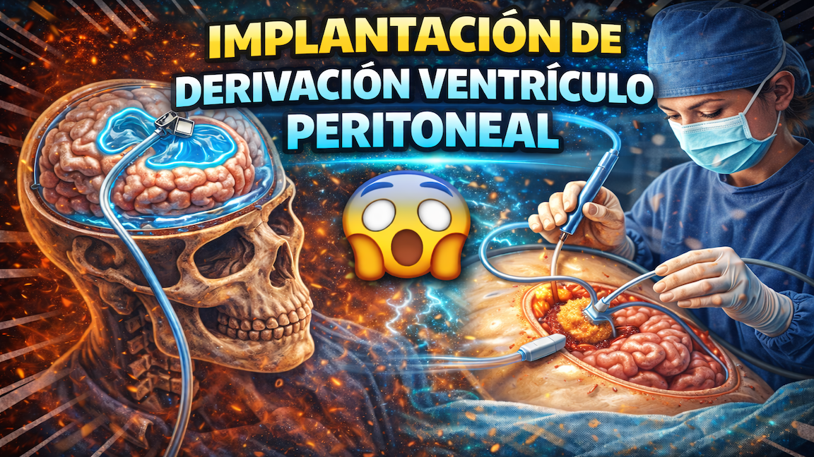 Implantación de derivación ventrículo peritoneal