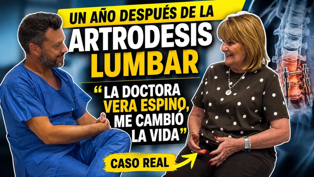 Un año después de la artrodesis lumbar — testimonio de paciente operada por la doctora Vera Espino