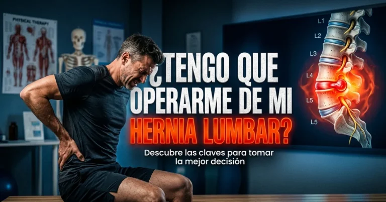 ¿Tengo que operarme de mi hernia lumbar?