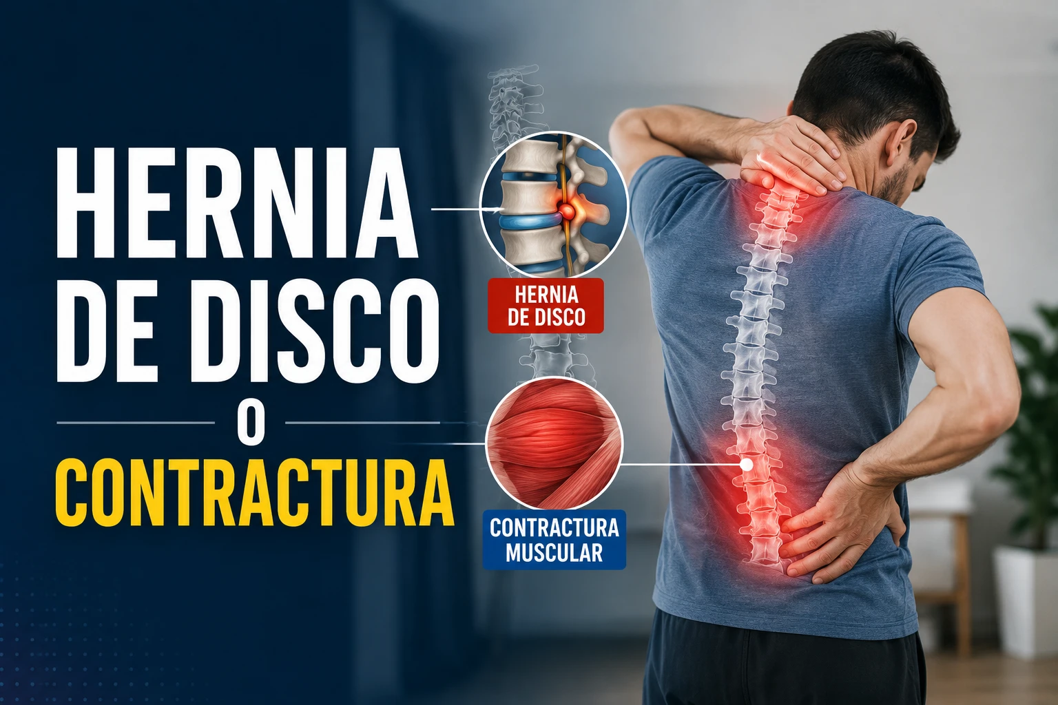 Hernia de disco o contractura