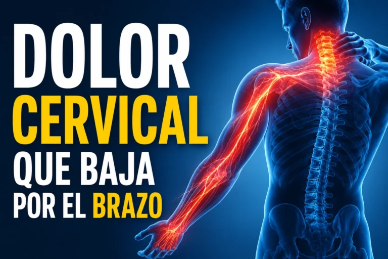 Dolor cervical que baja al brazo: causas y solución