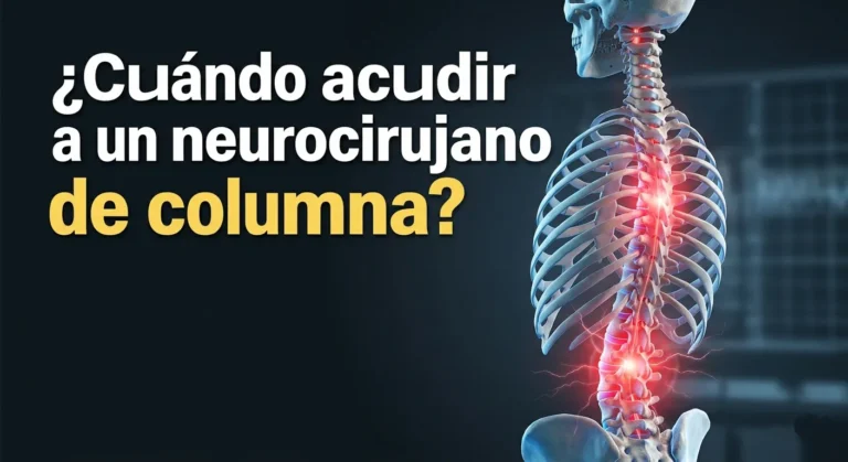 ¿Cuándo acudir a un neurocirujano de columna?