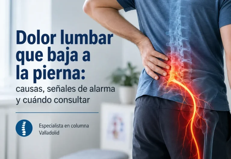 Dolor lumbar que baja por la pierna